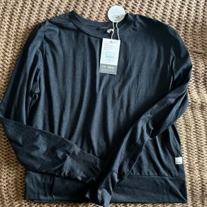 Vuori Daydream Crew Black Heather Size Small